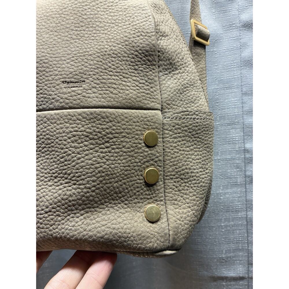 Hammitt Hunter Beige Pebbled Leather Backpack Bag - Picture 3 of 17